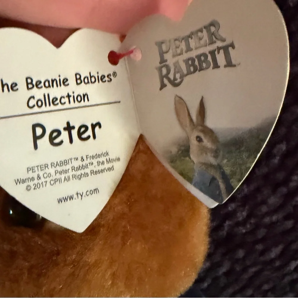 Ty Beanie Baby - PETER RABBIT the Bunny 8